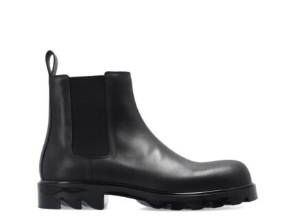 Bottega Veneta Black Calfskin Chelsea Boots