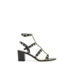 Valentino Garavani Black Calfskin Flat Sandals