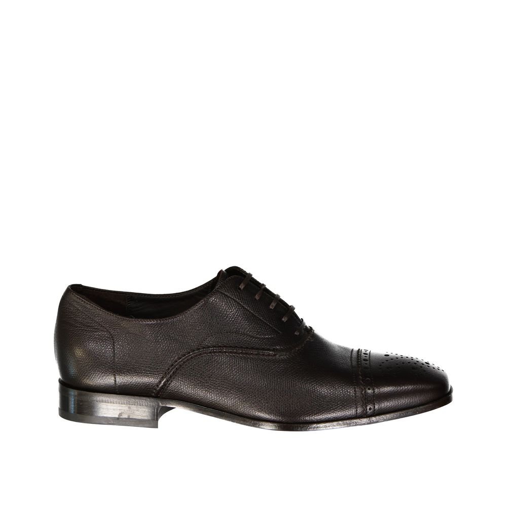 10089156.jpeg Salvatore Ferragamo Brown Calfskin Oxfords And Derbies - Image 1