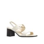 Salvatore Ferragamo White Calfskin Platform Sandals - Image 2