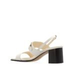 Salvatore Ferragamo White Calfskin Platform Sandals - Image 3