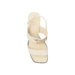 Salvatore Ferragamo White Calfskin Platform Sandals - Image 4