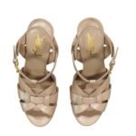 Sandale Saint Laurent Bej din Piele - imagine 4