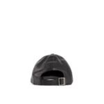 Saint Laurent Black Lamb Leather Cap (Baseball Hat) - Image 2