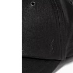 Saint Laurent Black Lamb Leather Cap (Baseball Hat) - Image 3