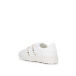 Valentino Garavani White Leather Low Top Sneakers - Image 3