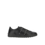 Valentino Garavani Black Leather Low Top Sneakers