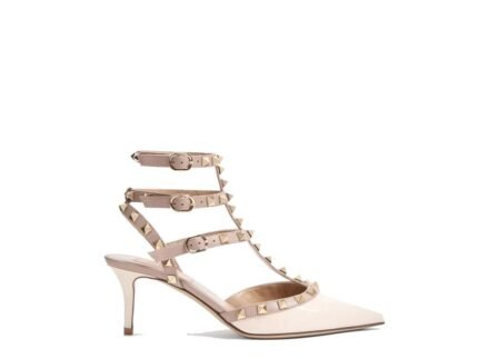 Valentino Garavani Beige Calfskin High Heel Pumps