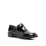 Balerini Miu Miu Negri din Piele - imagine 2