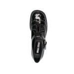 Balerini Miu Miu Negri din Piele - imagine 4