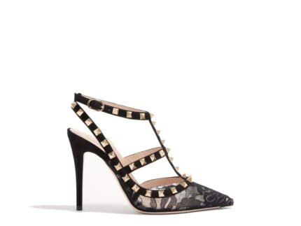 Valentino Garavani Black Calfskin High Heel Pumps
