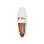 Tod's White Calfskin Slip-On Loafers - Image 4