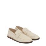 The Row White Calfskin Slip-On Loafers - Image 2