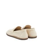 The Row White Calfskin Slip-On Loafers - Image 3