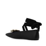 Gucci Black Calfskin Ballet Flats - Image 3