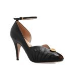 Gucci Black Leather High Heel Pumps - Image 2