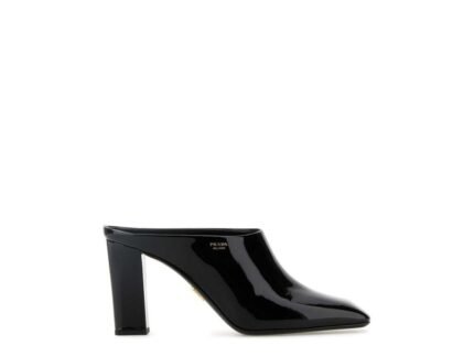 Prada Black Calfskin Mules