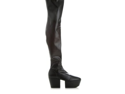 Prada Black Calfskin Over The Knee