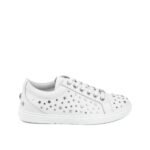 Jimmy Choo White Calfskin Low Top Sneakers