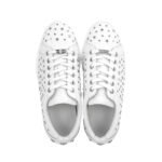 Jimmy Choo White Calfskin Low Top Sneakers - Image 4