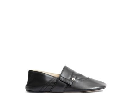 Loewe Black Calfskin Slippers