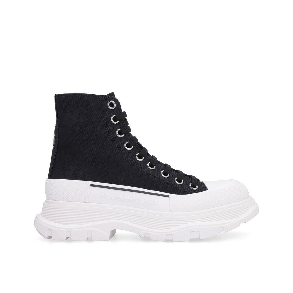 10219011.jpeg Sneakers Alexander McQueen Negri din Pânză - imagine 1