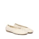Burberry White Lamb Leather Ballet Flats - Image 2