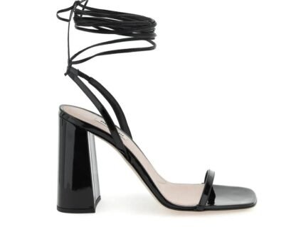 Sandale Platformă Miu Miu Negre din Piele