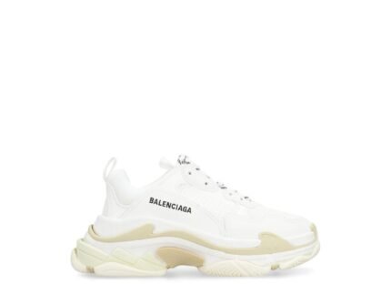 Sneakers Balenciaga Albi din Piele