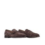 Salvatore Ferragamo Brown Leather Slip-On Loafers - Image 2