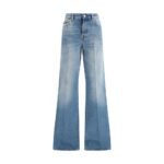 Gucci Blue Cotton Flared Jeans