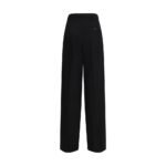 Balenciaga Black Cotton Dress Pants - Image 2