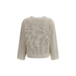 Brunello Cucinelli Beige Cotton Sweatshirt - Image 2