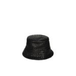 Bottega Veneta Black Lamb Leather Bucket Hat