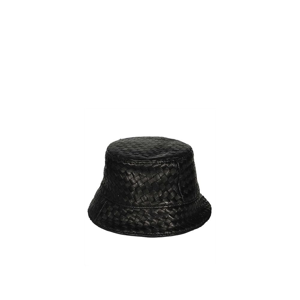 10248840-1.jpeg Bottega Veneta Black Lamb Leather Bucket Hat - Image 1