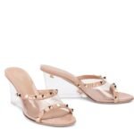 Valentino Garavani Beige Leather Mules - Image 2
