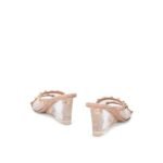 Valentino Garavani Beige Leather Mules - Image 3