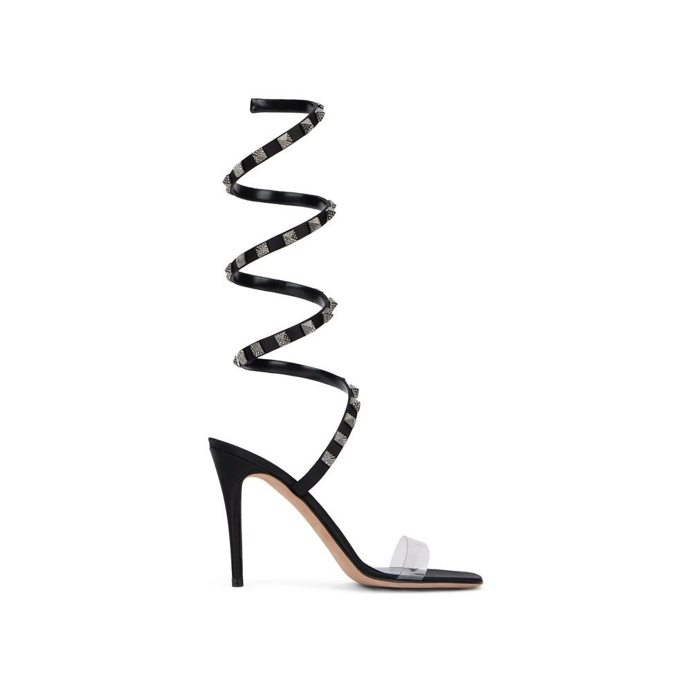 10248891-1.jpeg Valentino Garavani Black Lamb Leather Stiletto Heel Sandals - Image 1
