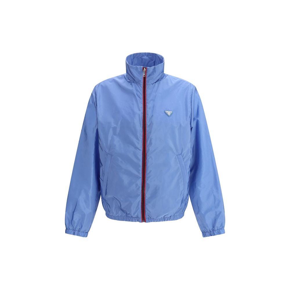 10271615.jpeg Jachetă Prada high-neck nylon Albastră - imagine 1