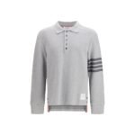 Thom Browne Gray Cotton Polo Shirt