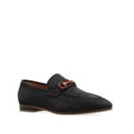 Gucci Black Fabric Slip-On Loafers - Image 2