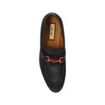 Gucci Black Fabric Slip-On Loafers - Image 4