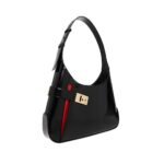 Salvatore Ferragamo Black Calfskin Shoulder Bag - Image 2
