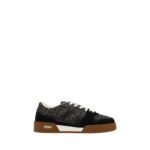 Fendi Brown Calf Leather Bos Taurus Sneakers