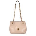 Versace Pink Leather Shoulder Bag