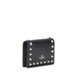 Valentino Garavani Black Calf Leather Bos Taurus Wallet - Image 2