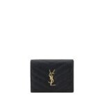 Saint Laurent Black Lamb Ovis Aries Aries Wallet