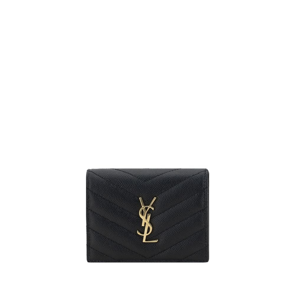 10343377.jpeg Saint Laurent Black Lamb Ovis Aries Aries Wallet - Image 1