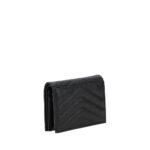 Saint Laurent Black Lamb Ovis Aries Aries Wallet - Image 2