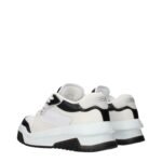 Versace White Leather Low Top Sneakers - Image 4